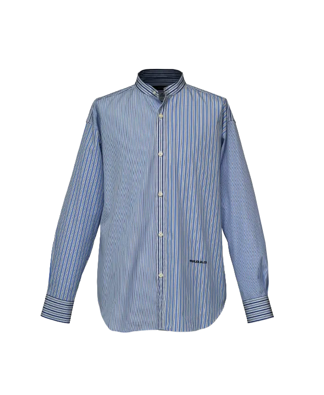 1PIU1UGUALE3 L/S NO COLLAR BIG SHIRTS