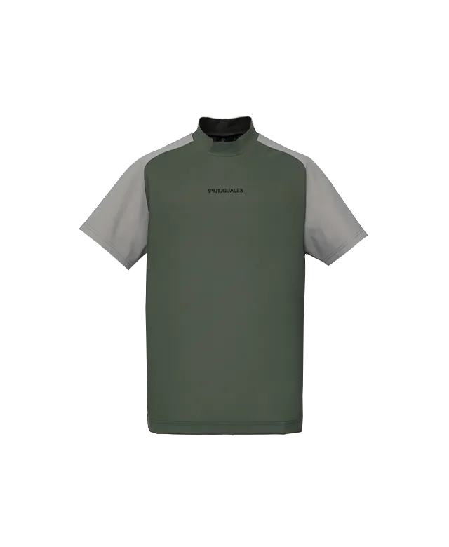 1piu1uguale3 GOLF RAGLAN MOCK NECK