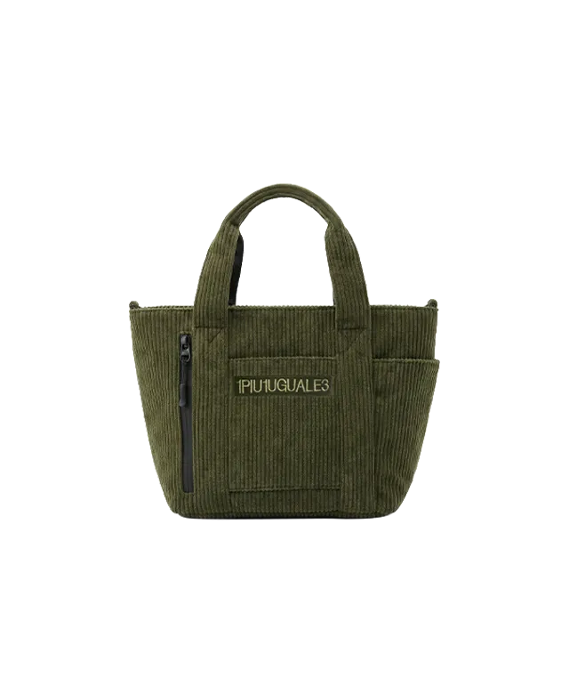 1piu1uguale3 golf CORDUROY 2WAY TOTE BAG SMALL［KHAKI］