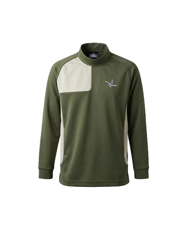 1piu1uguale3 GOLF SHOULDER PANEL MOCK NECK SLEEVE