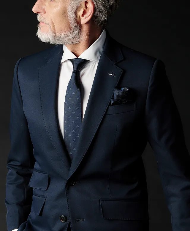 1PIU1UGUALE3 NECK-TIE［NAVY］