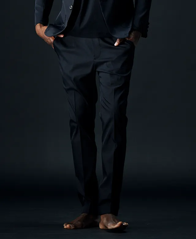 1PIU1UGUALE3 TECHNICAL LIGHT TROUSERS［BLACK］
