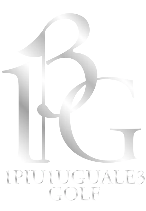 1piu1uguale3 golf logo