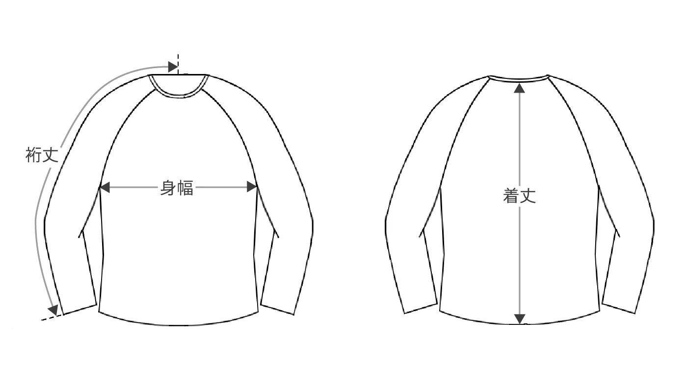 1piu1uguale3 size l/s tshirt raglan