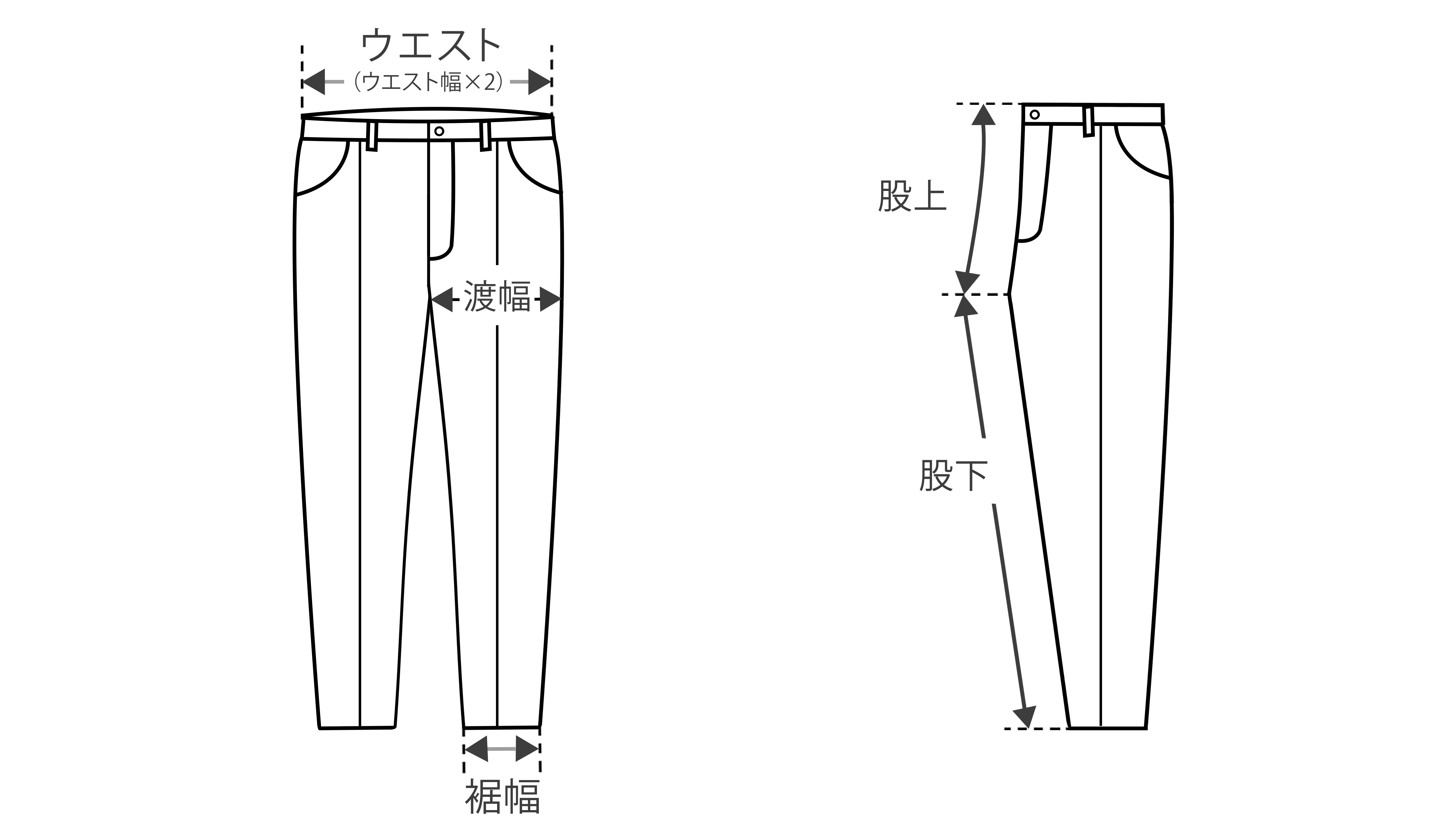 1piu1uguale3 size slacks