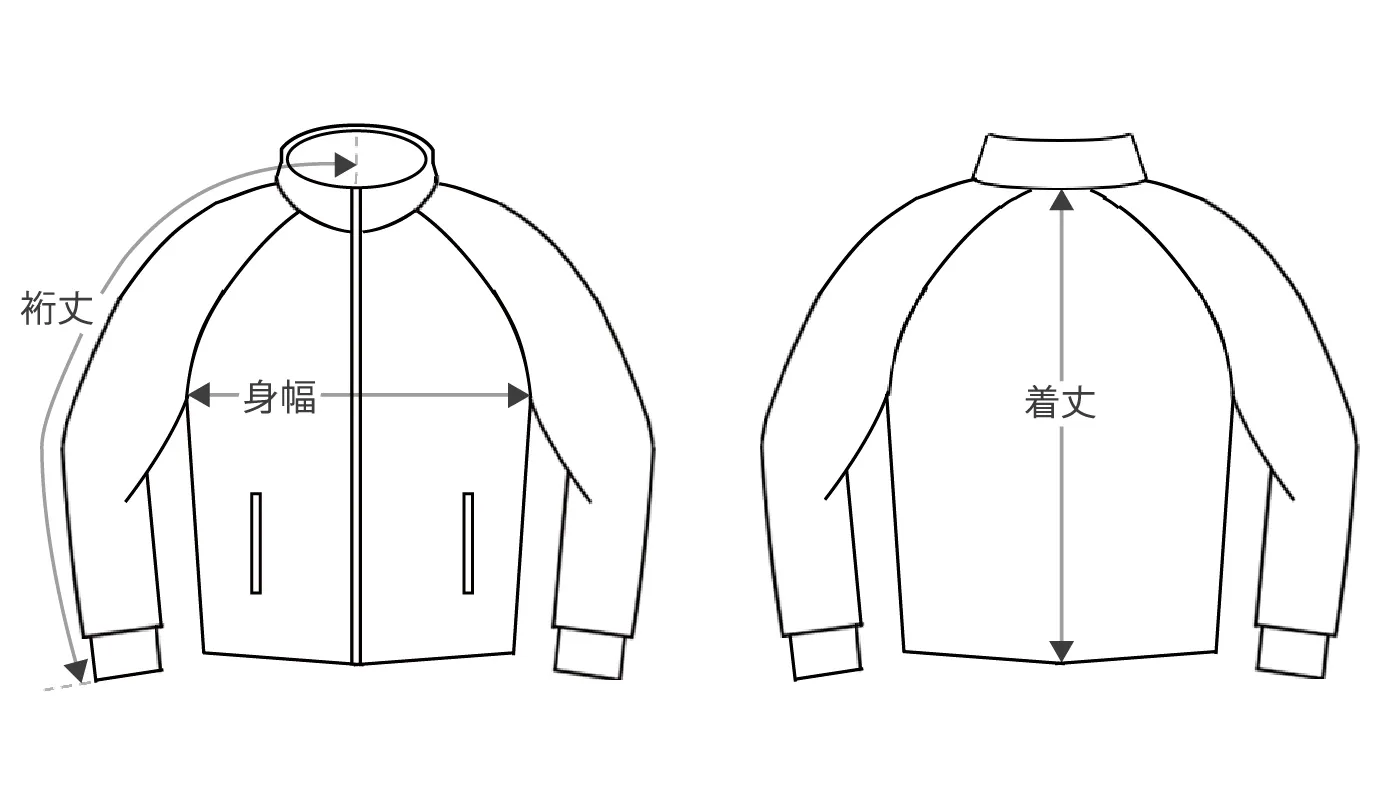 1piu1uguale3 size blouson raglan