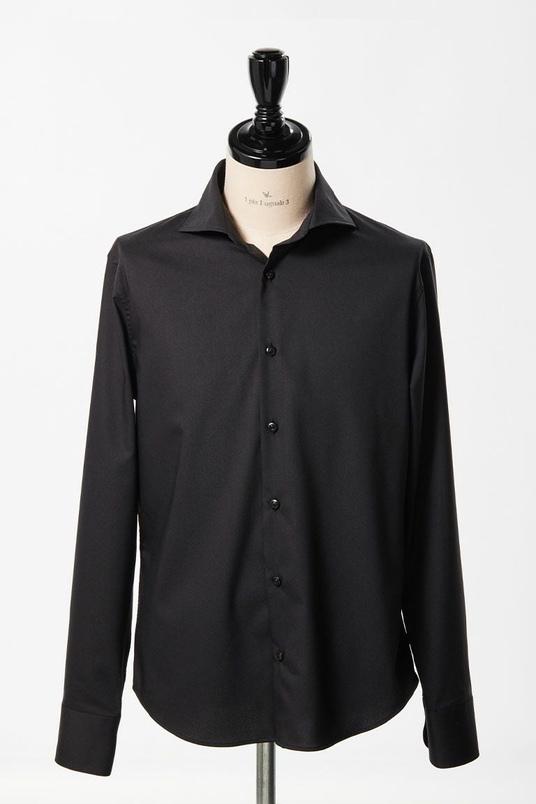 1PIU1UGUALE3 GOLF ブラックシャツ Vサイズ PLAIN SHIRTS［BLACK］ | VATOMCE | 1PIU1UGUALE3正規店