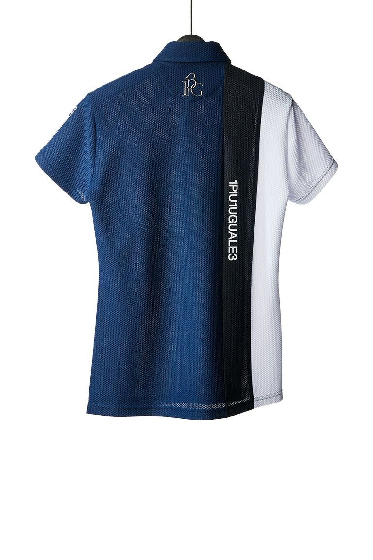 【Mサイズ】1PIU1UGUALE3 GOLF POLO SIDE SWITCH LADIES' S/S POLO STRIPE SWITCH［NAVY］ | VATOMCE | 1PIU1UGUALE3正規店