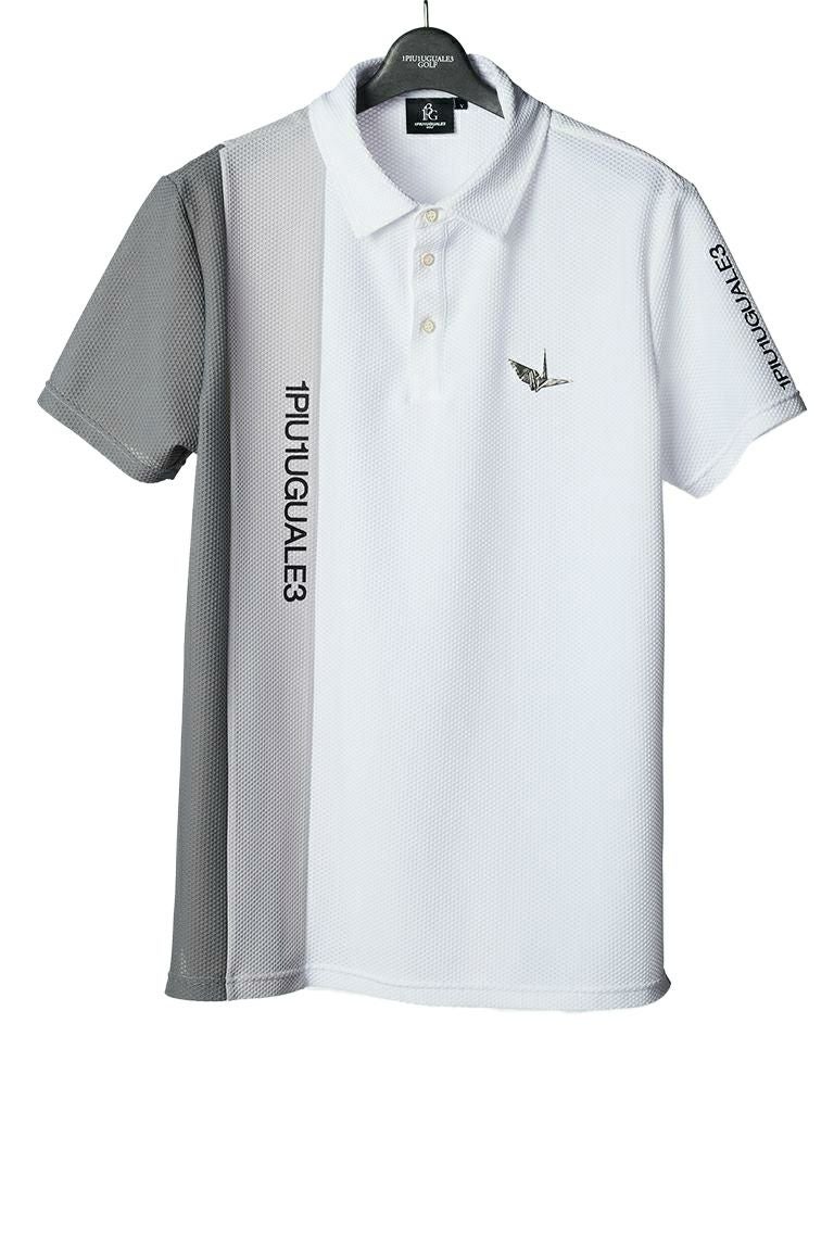 S/S POLO DIAGONAL SWITCH［WHITE］ | VATOMCE | 1PIU1UGUALE3正規店