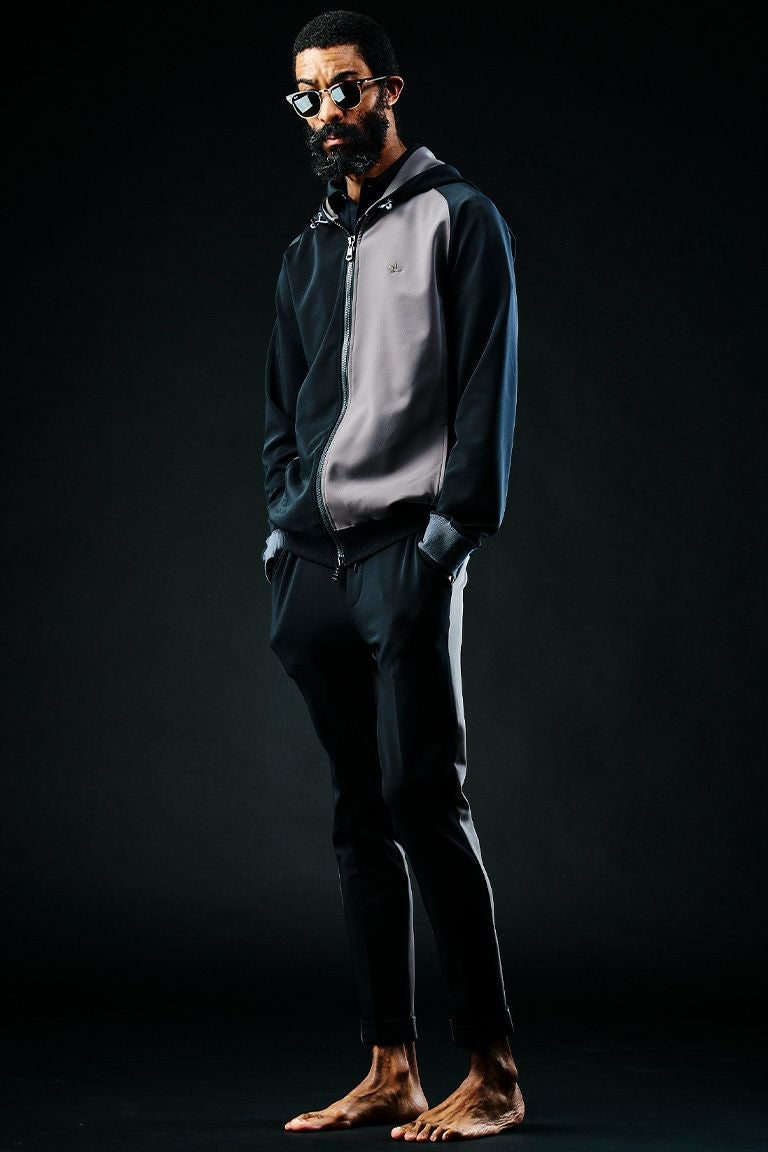 113 SPORT × THESAINT MAFIA CRAZY ZIP UP PARKA［BLACK/GRAY