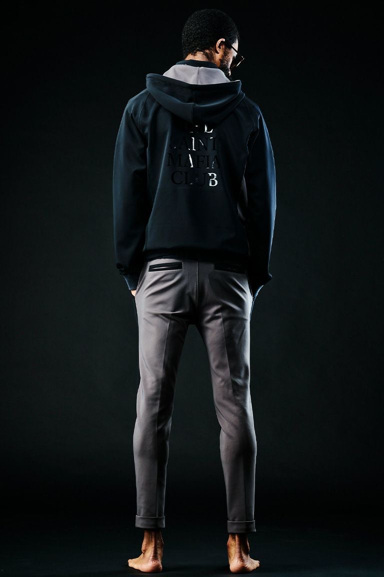 113 SPORT × THESAINT MAFIA CRAZY ZIP UP PARKA［BLACK/GRAY