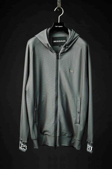 113 SPORT TECHNICAL MESH CHARCOAL ZIP UP PARKA［CHARCOAL 