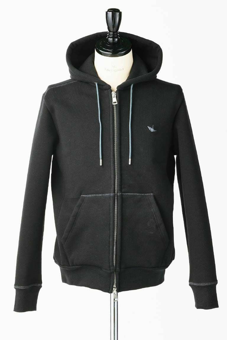 【未使用】1piu1uguale3 zip Parker PATTERN ZIP PARKER［BLACK］ | VATOMCE | 1PIU1UGUALE3正規店