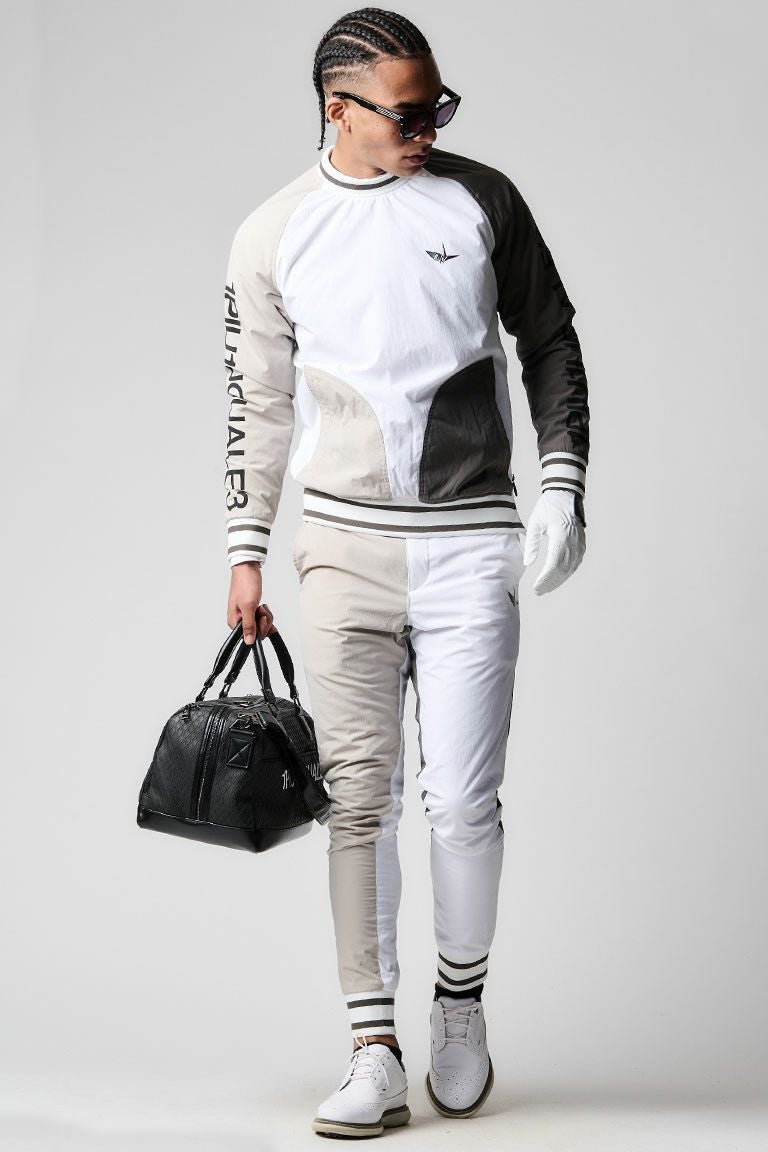 極美品！1PIU1UGUALE3 GOLF ダウンスニードジャック　ホワイト　L CRAZY R-NECK SNEED JACK［WHITE］ | VATOMCE | 1PIU1UGUALE3正規店