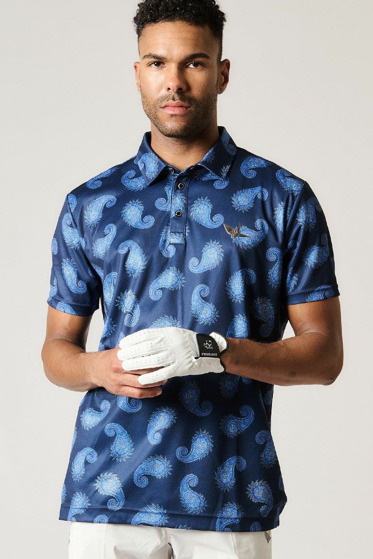S/S POLO PAISLEY［NAVY］ | VATOMCE | 1PIU1UGUALE3正規店