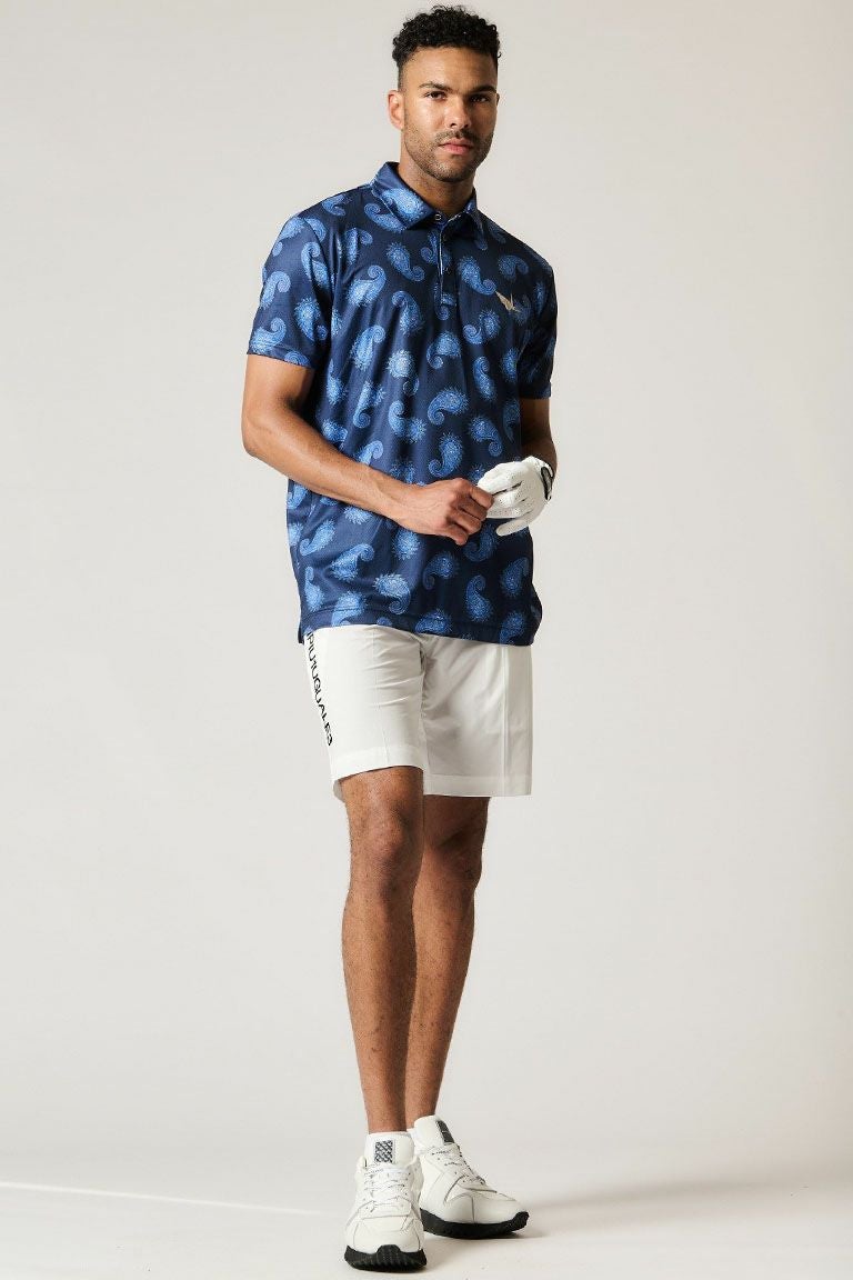 S/S POLO PAISLEY［NAVY］ | VATOMCE | 1PIU1UGUALE3正規店