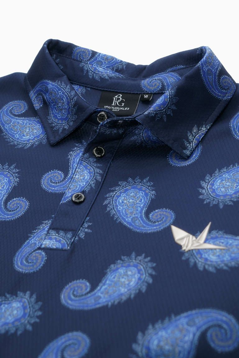 S/S POLO PAISLEY［NAVY］ | VATOMCE | 1PIU1UGUALE3正規店