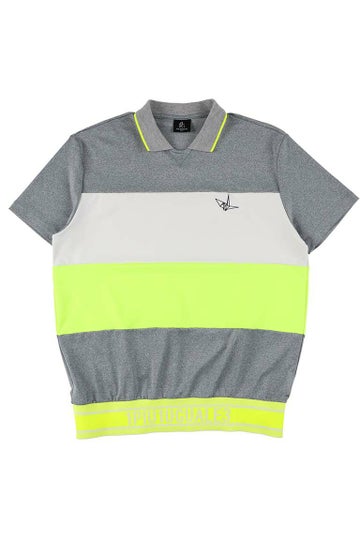 S/S BLADE POLO BORDER［KHAKI］ | VATOMCE | 1PIU1UGUALE3正規店