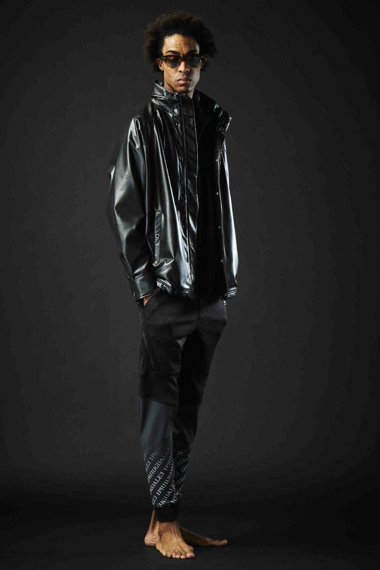 1piu1uguale3 ジャケット |ZX001-PE01-99-99 SPORT LEATHER STAND BZ
