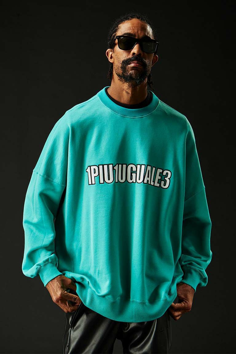 113 SPORT×THESAINT MAFIA HEAVY FRENCH BIG CREW PO［TURQUOISE