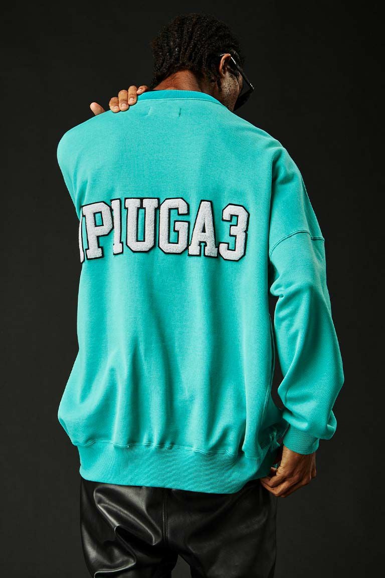 113 SPORT×THESAINT MAFIA HEAVY FRENCH BIG CREW PO［TURQUOISE