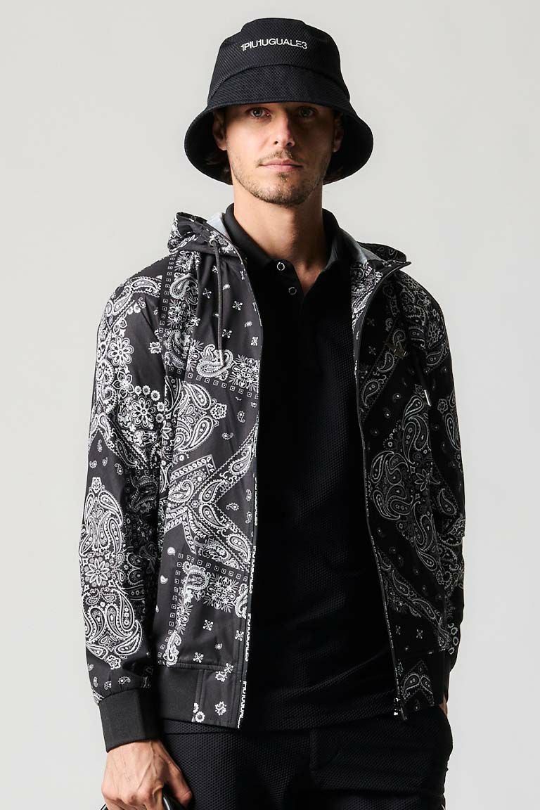 PATTERN ZIP PARKER［BLACK］ | VATOMCE | 1PIU1UGUALE3正規店