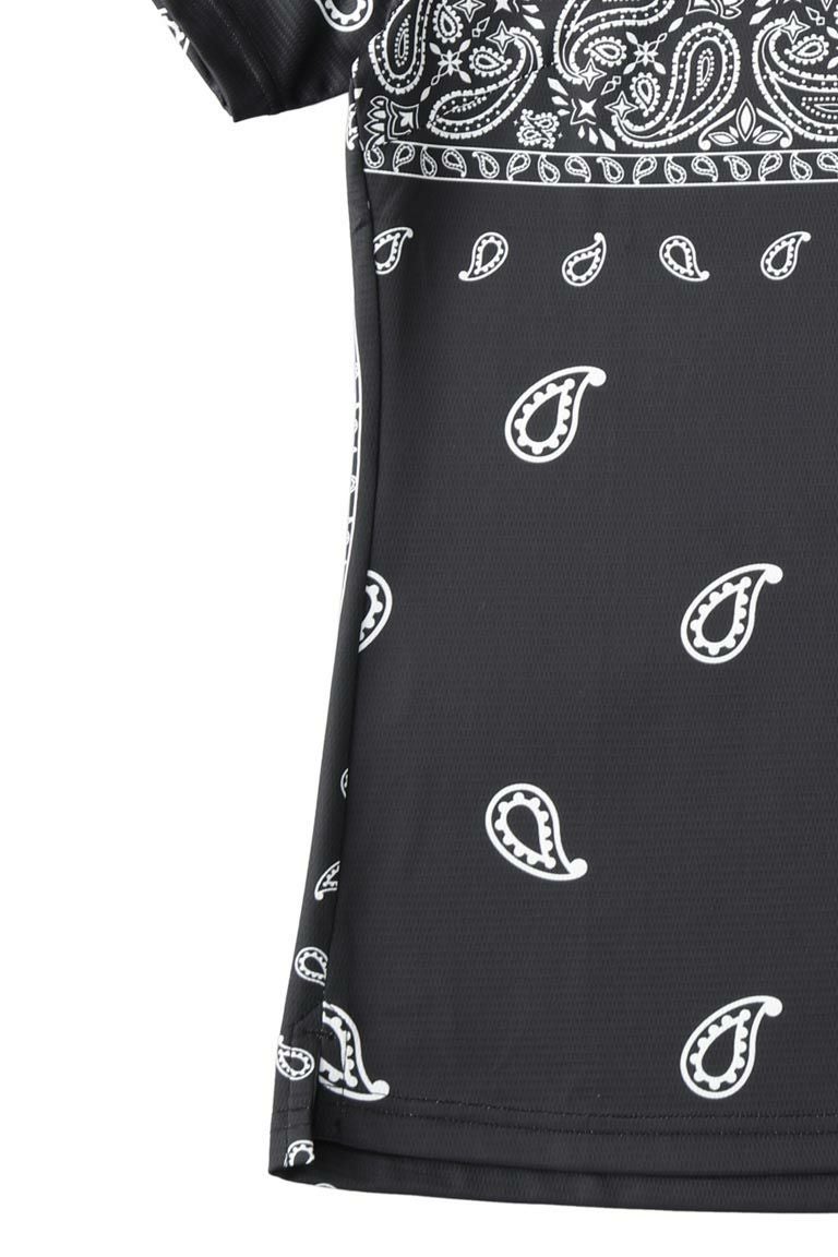 LADIES' S/S MOCK NECK BANDANA［BLACK］ | VATOMCE | 1PIU1UGUALE3正規店