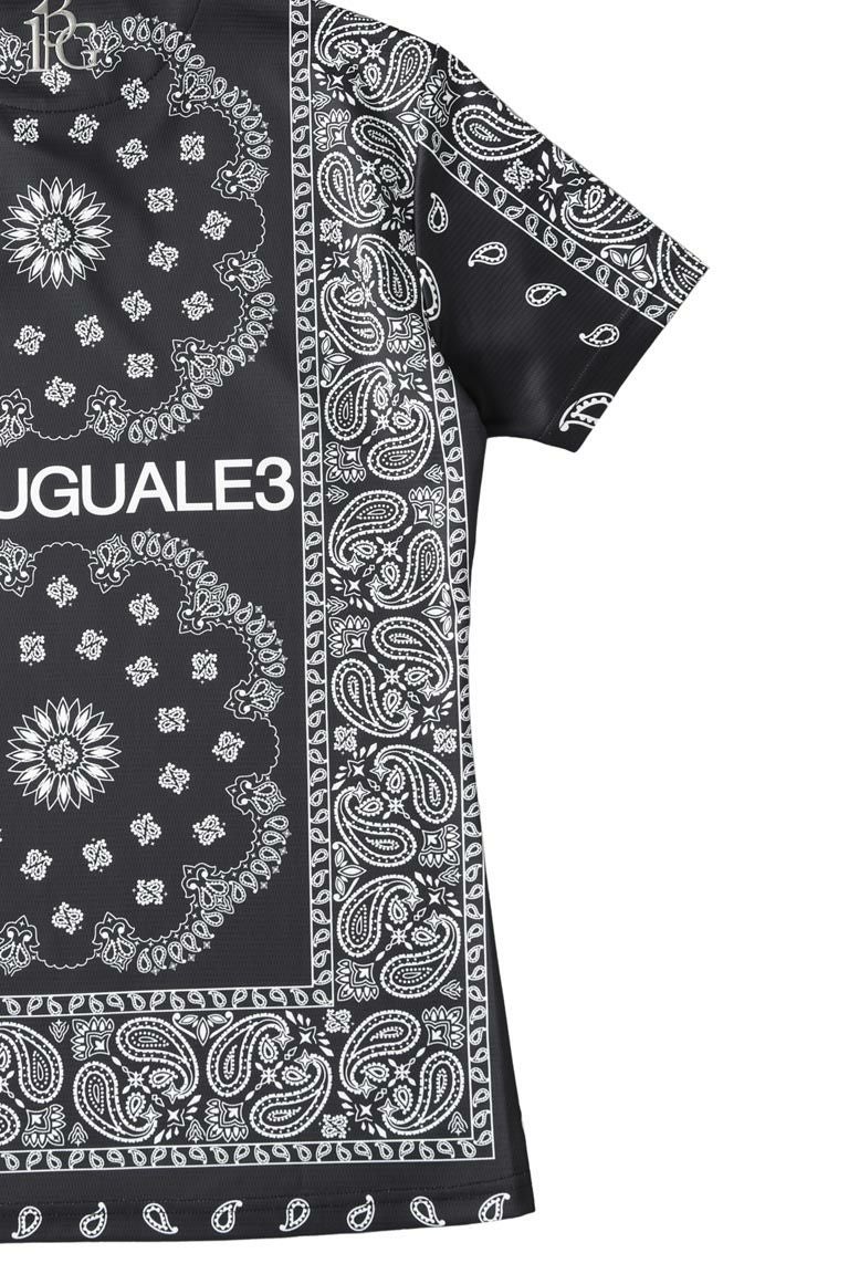新品1PIU1UGUALE3 GOLF24SSバンダナモックネックセットアップⅥ LADIES' S/S MOCK NECK BANDANA［BLACK］ | VATOMCE | 1PIU1UGUALE3正規店