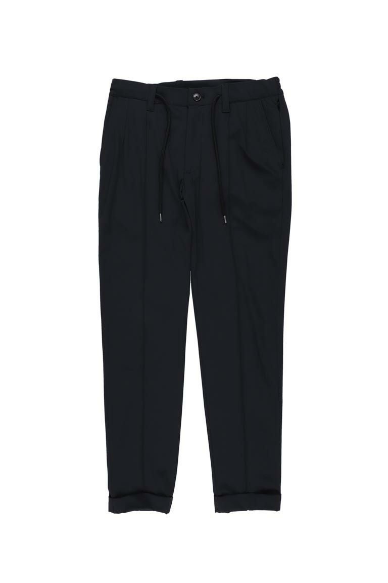 CREASE SLACKS［BLACK］ | VATOMCE | 1PIU1UGUALE3正規店