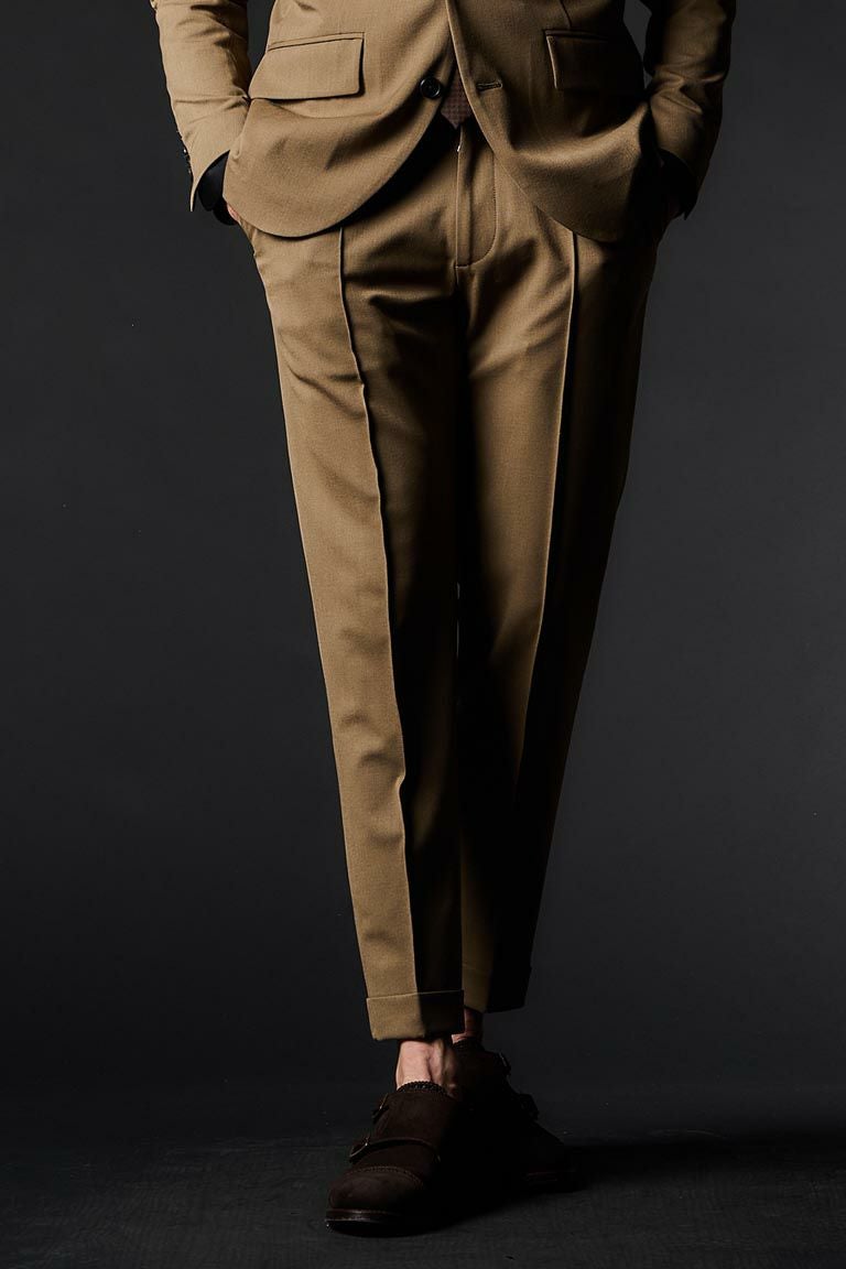 CREASE SLACKS［D.BROWN］ | VATOMCE | 1PIU1UGUALE3正規店