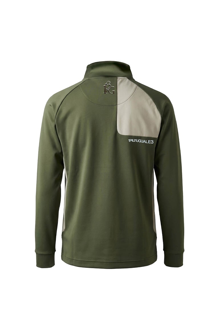 SHOULDER PANEL MOCK NECK SLEEVE［KHAKI］8月入荷予定 | VATOMCE