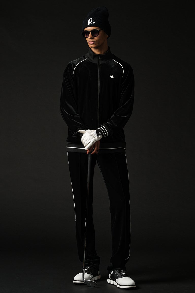 VELOUR PIPING PANTS［BLACK］9月入荷予定 | VATOMCE | 1PIU1UGUALE3正規店