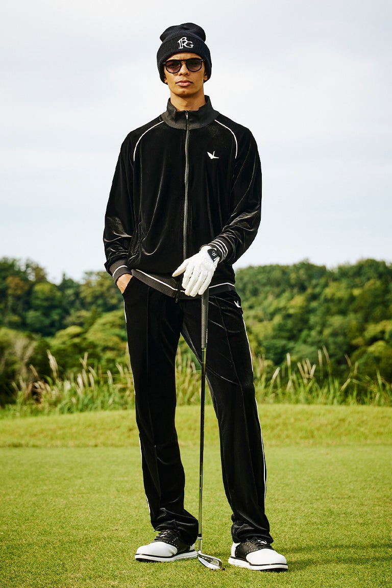 VELOUR PIPING PANTS［BLACK］9月入荷予定 | VATOMCE | 1PIU1UGUALE3正規店