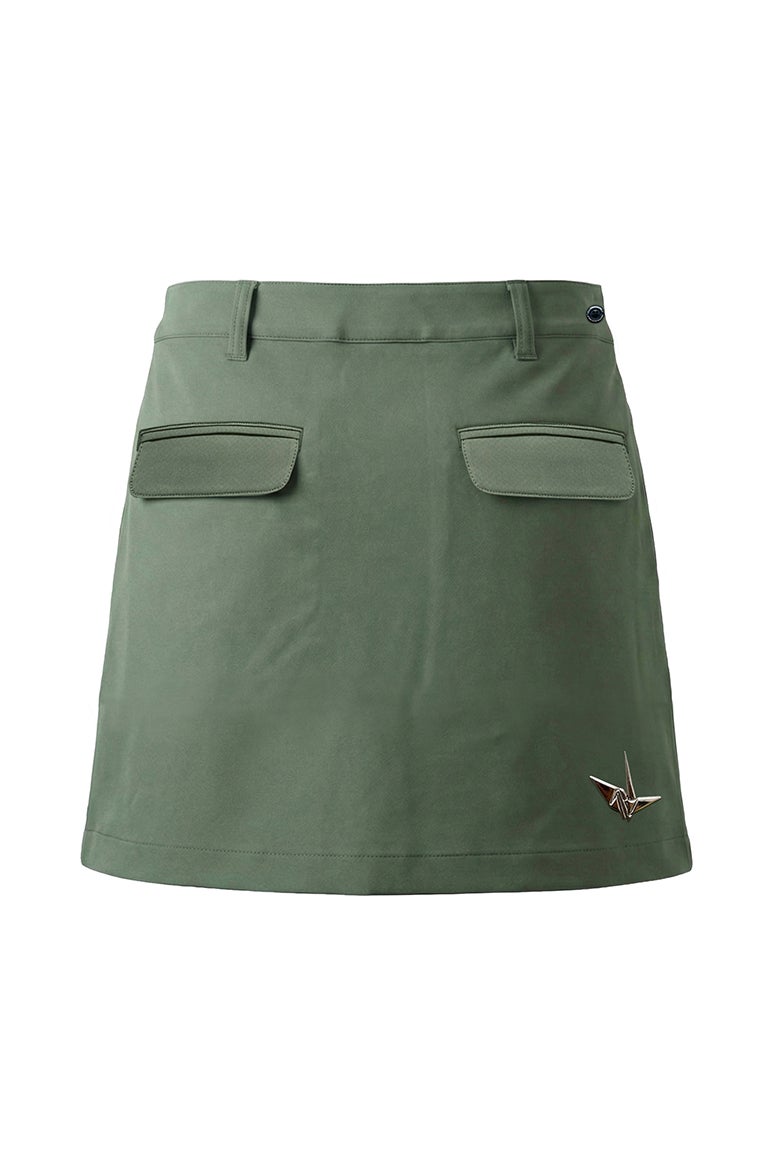 1PIU1UGUALE3 ゴルフ　プリーツスカート カーキ LADIES' BACK PLEATS SKIRT［KHAKI］8月入荷予定 | VATOMCE