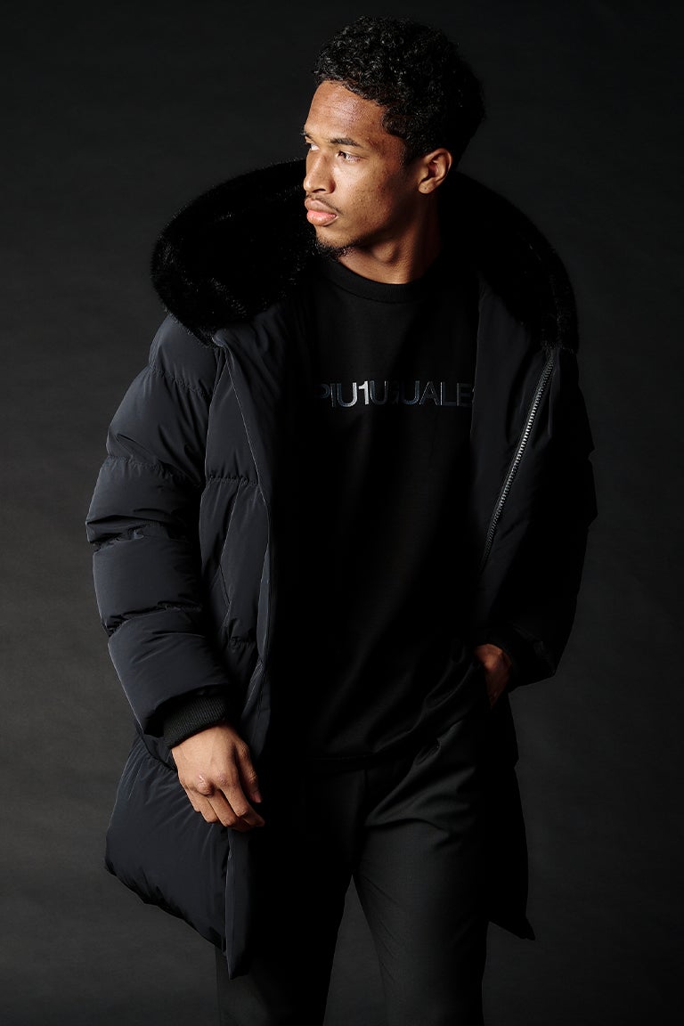4WAY WRAP HOODED［BLACK］11月入荷予定 | VATOMCE | 1PIU1UGUALE3正規店