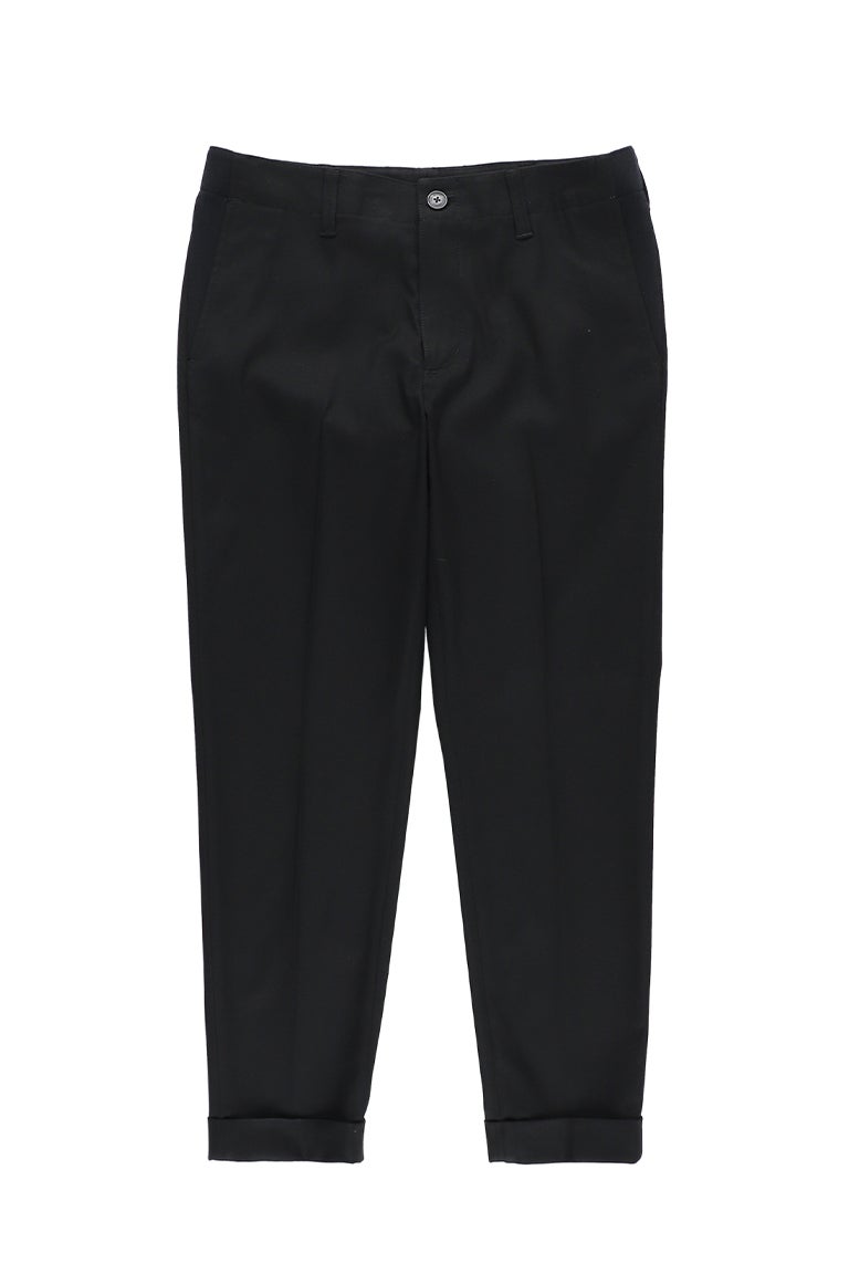RIB TAPERED SLACKS［BLACK］9月入荷予定 | VATOMCE | 1PIU1UGUALE3正規店