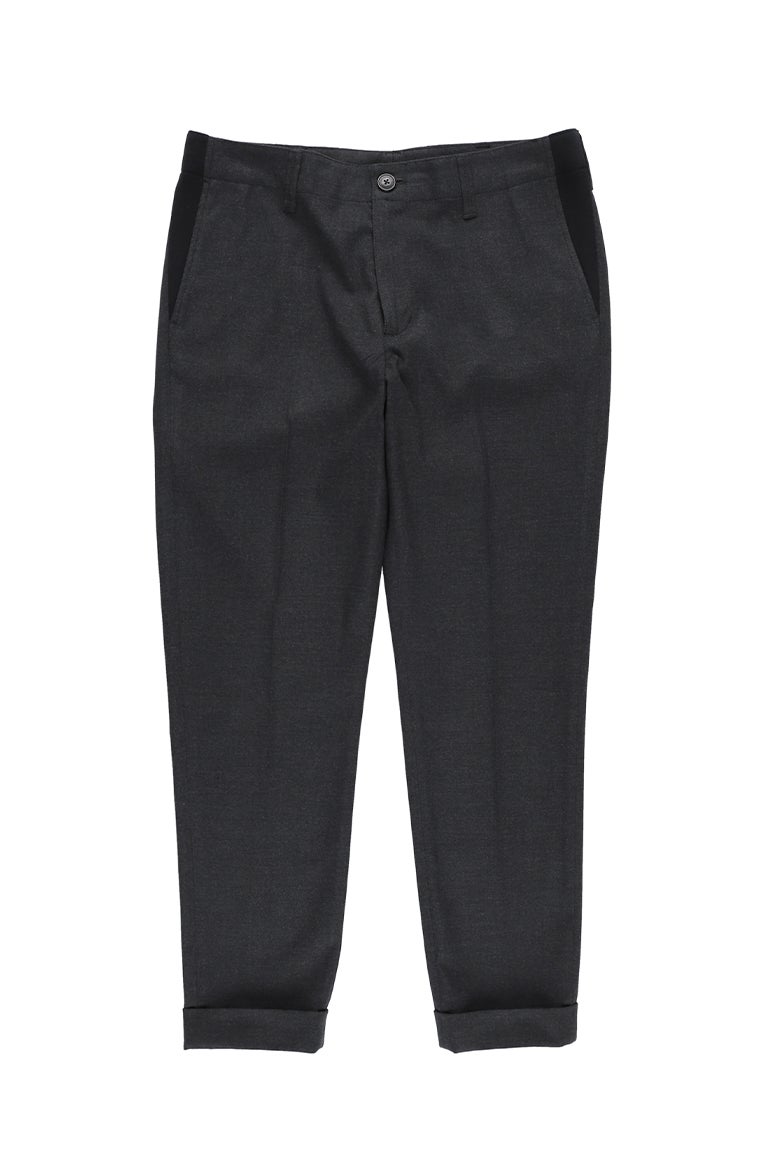 【なぽり】1piu1uguale3 RIB SLACKS RIB TAPERED SLACKS［BLACK］9月入荷予定 | VATOMCE | 1PIU1UGUALE3正規店