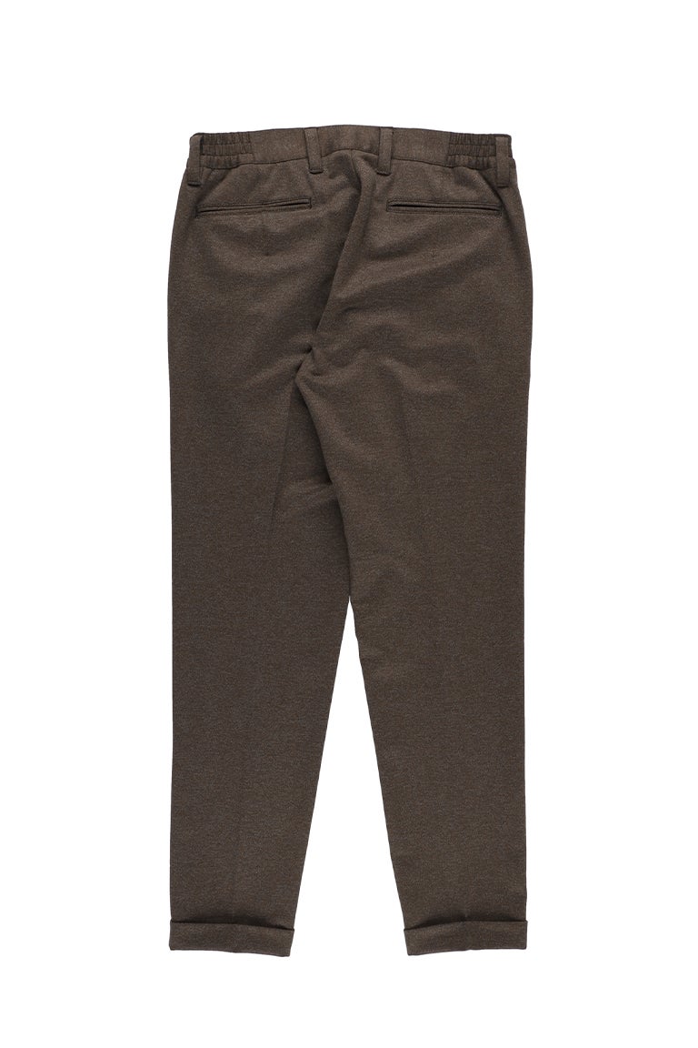 COMFY CREASE SLACKS［BROWN］11月入荷予定 | VATOMCE | 1PIU1UGUALE3