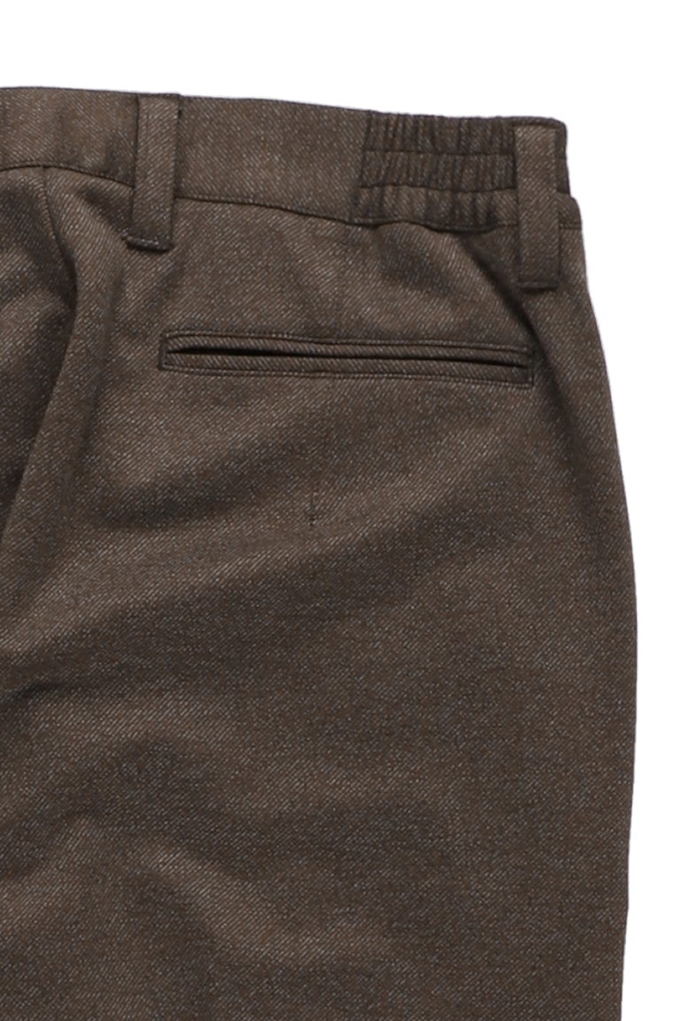 COMFY CREASE SLACKS［BROWN］11月入荷予定 | VATOMCE | 1PIU1UGUALE3