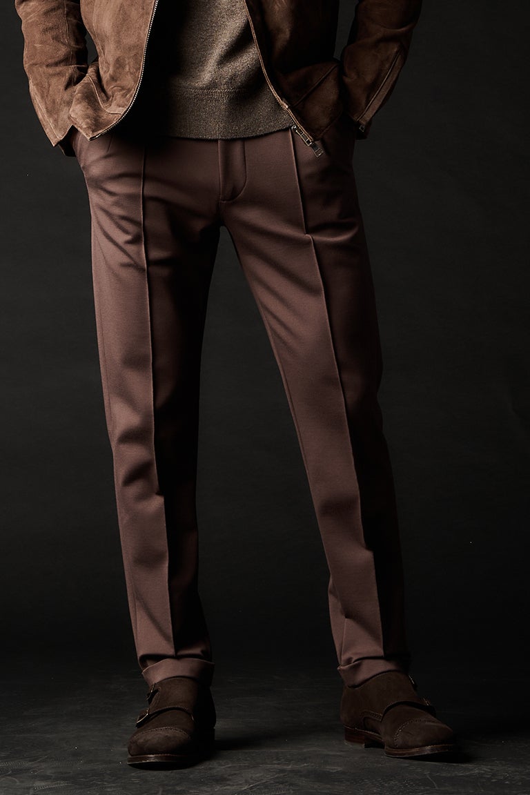 CREASE SLACKS［D.BROWN］9月入荷予定 | VATOMCE | 1PIU1UGUALE3正規店