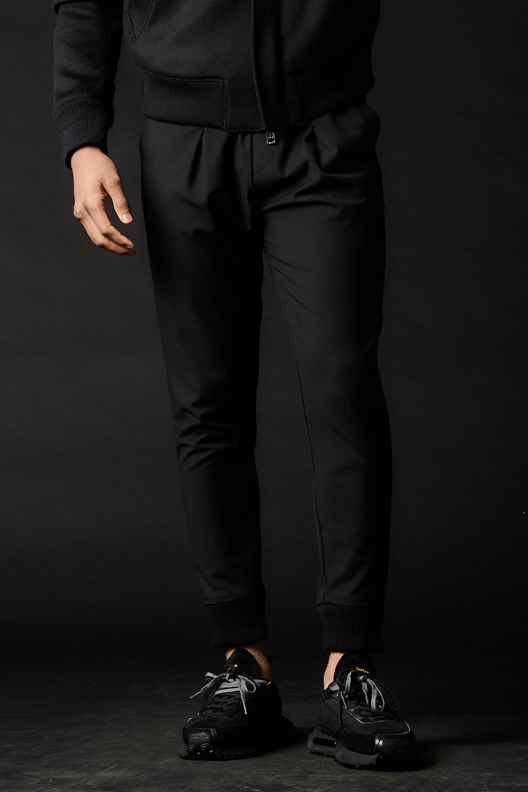 25ss 1piu1uguale3 パンツ　ブラック　Ⅳ EASY WIDE RIB［BLACK］9月入荷予定 | VATOMCE | 1PIU1UGUALE3正規店